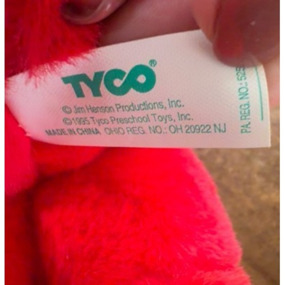 Vintage 1995 Tyco Tickle Me Elmo Plush Working Tested Sesame Street Jim Henson - Picture 2 of 5